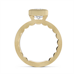 Load image into Gallery viewer, Yellow Gold Solitaire Diamond Engagement Ring Semi-Mount
Fits Centre:
