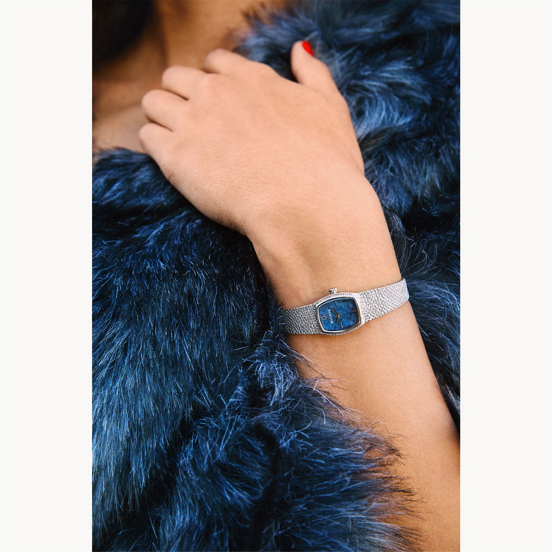 BULOVA Lady's Stainless Steel Quartz Dress Watch with Blue Dial
Colle