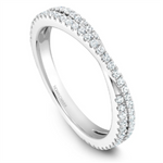 Load image into Gallery viewer, Lady&#39;s White Gold Prong Set Intertwined Diamonds Band
Diamond Shape: Round
