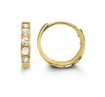 Load image into Gallery viewer, Kid&#39;s 14K Yellow Gold Round Huggie Earrings
Collection: Baby
