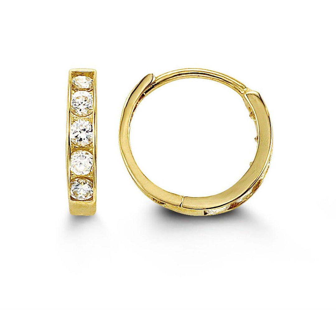 Kid's 14K Yellow Gold Round Huggie Earrings
Collection: Baby