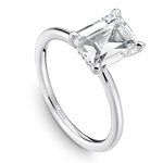 Load image into Gallery viewer, White Gold Solitaire Diamond Engagement Ring Semi-Mount
Fits Centre: