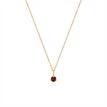 Load image into Gallery viewer, 10K Yellow Gold Polished Birthstone Pendant Necklace

PENDANT
Dimen