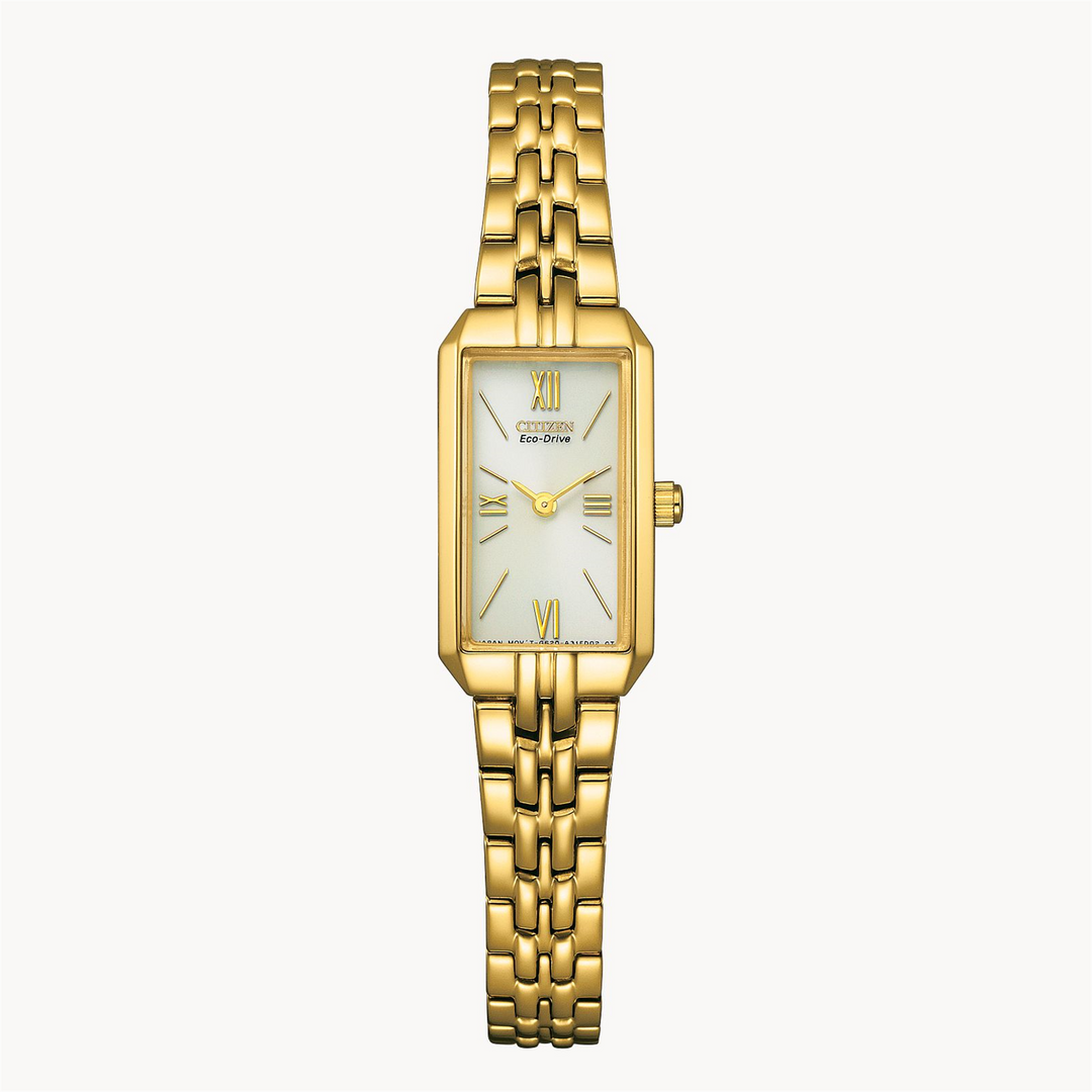 CITIZEN FE Stainless Steel Eco-Drive Dress Watch with Champagne Dial