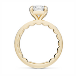 Load image into Gallery viewer, 14K Yellow Gold Solitaire Diamond Engagement Ring Semi-Mount
Fits Cen