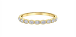 Load image into Gallery viewer, Lady&#39;s 14K Yellow Gold Bezel Set Diamonds Band
Diamond Shape: Oval
T
