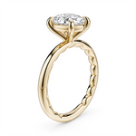 Load image into Gallery viewer, 14K Yellow Gold Solitaire Diamond Engagement Ring Semi-Mount
Fits Cen