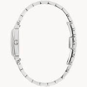 BULOVA Lady's Stainless Steel Quartz Dress Watch with Grey Mother of P