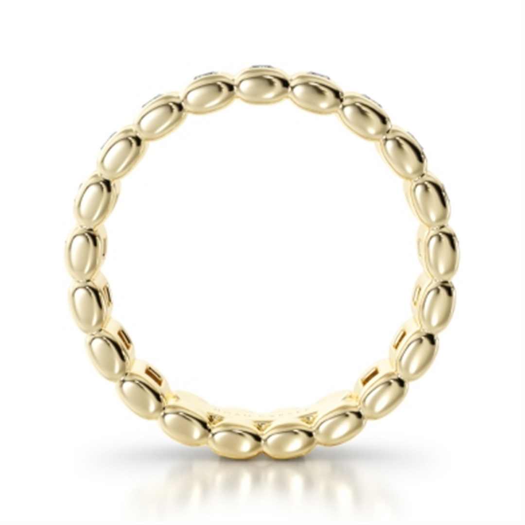 Lady's Yellow Gold Bezel Set Eternity Lab Diamonds Band
Diamond Shape: Baguette