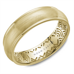 Load image into Gallery viewer, Men's Yellow Gold Domed Band with Satin Finish