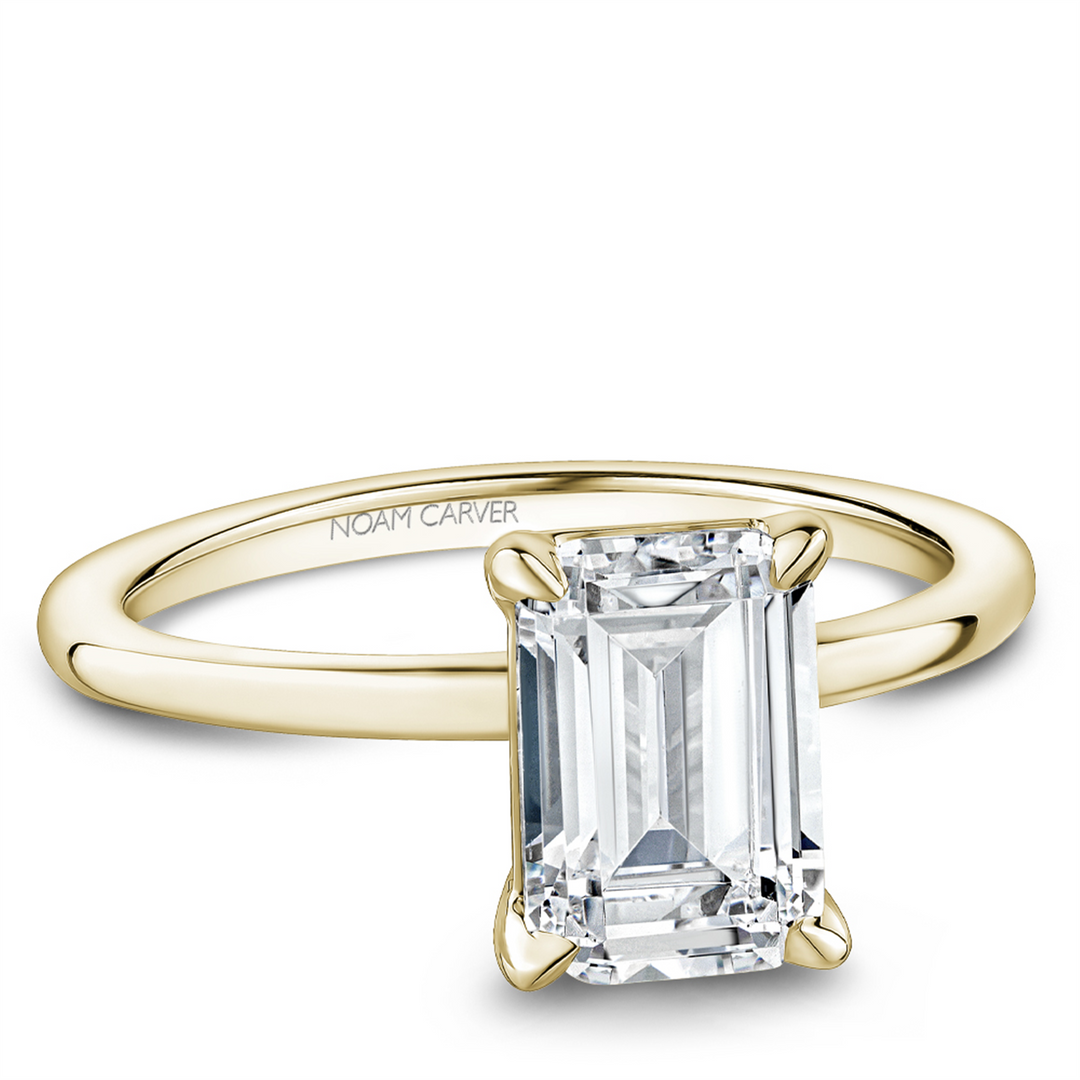 Yellow Gold Solitaire Engagement Ring Mount
Fits Centre: 2.00ct Emera