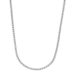 Load image into Gallery viewer, Stainless Steel Tennis Chain with Cubic Zirconiums 
Length: 16&quot; + 2&quot;
