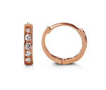 Load image into Gallery viewer, Kid&#39;s 14K Rose Gold Round Huggie Earrings
Collection: Baby
Dimension
