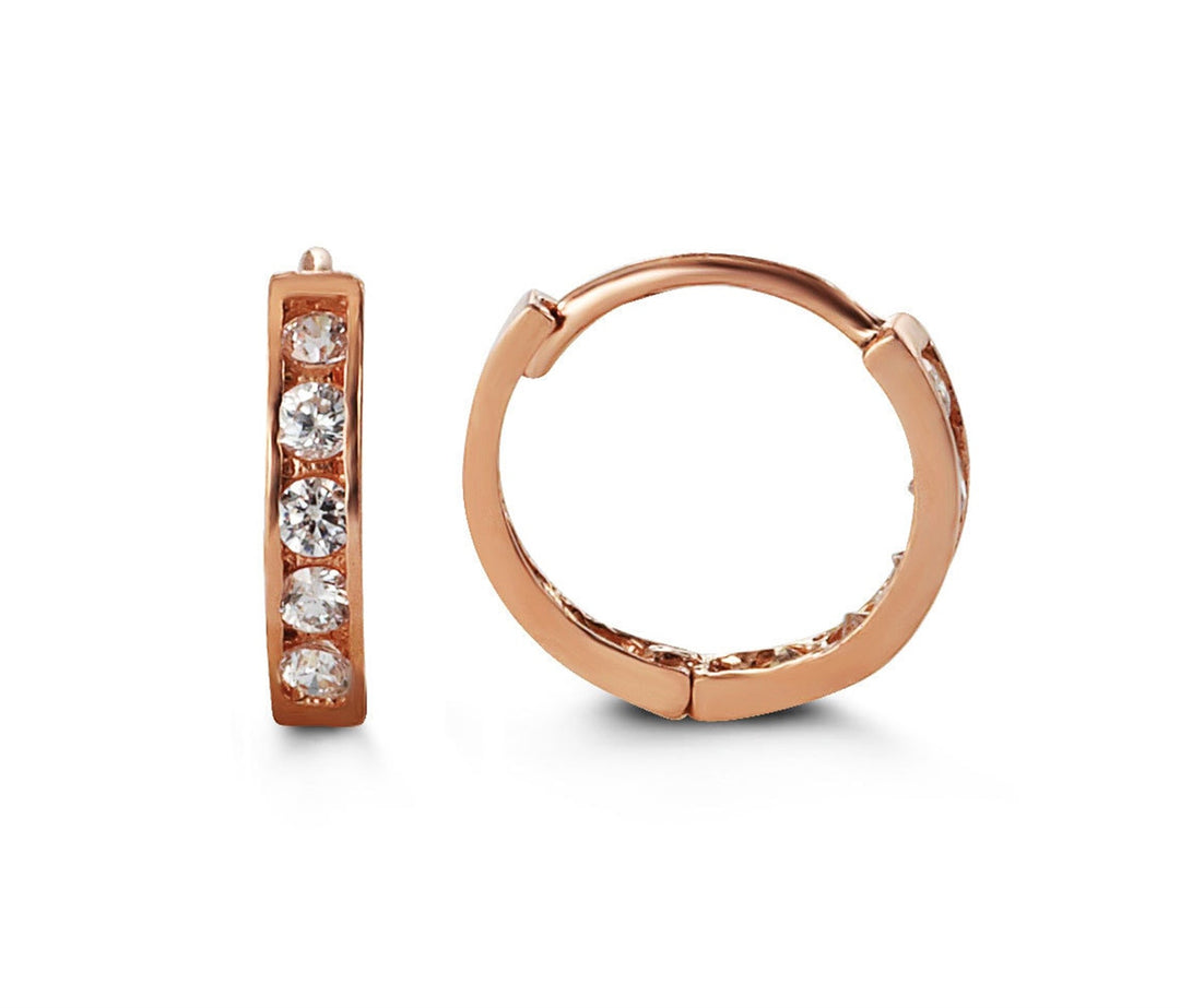 Kid's 14K Rose Gold Round Huggie Earrings
Collection: Baby
Dimension