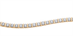 Load image into Gallery viewer, 10K Yellow Gold Diamonds Tennis Bracelet
