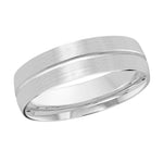 Load image into Gallery viewer, Men&#39;s 10K White Gold Domed Band with Satin Finish
