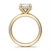 14K Yellow Gold Hidden Halo Diamond Engagement Ring Semi-Mount
Fits C
