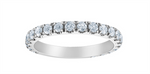 Load image into Gallery viewer, Lady&#39;s 14K White Gold Prong Set Lab Diamonds Band
Diamond Shape: Round
