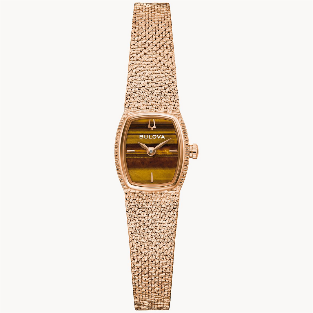 BULOVA Lady's Stainless Steel Quartz Dress Watch with Brown Dial
Coll
