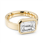 Load image into Gallery viewer, Yellow Gold Solitaire Diamond Engagement Ring Semi-Mount
Fits Centre:

