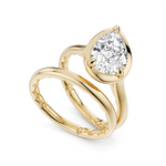 Load image into Gallery viewer, Yellow Gold Solitaire Diamond Engagement Ring Semi-Mount
Fits Centre: