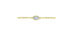 Load image into Gallery viewer, 14K Yellow Gold Marquise Lab Diamond Open Link Bracelet 
Total Diamon
