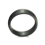 Load image into Gallery viewer, Black Carbon Fibre Brushed Domed Band Band 
Width: 6mm
