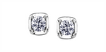 Load image into Gallery viewer, 14K White Gold Tension Set Diamonds Stud Earrings
Total Diamonds: 0.1
