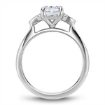 Load image into Gallery viewer, White Gold Floral Diamond Semi-Mount
