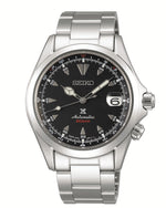 Load image into Gallery viewer, SEIKO Men&#39;s Stainless Steel Automatic Sport Watch with Black Dial
