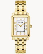 Load image into Gallery viewer, BULOVA Lady&#39;s Stainless Steel Quartz Dress Watch with White Dial
Coll
