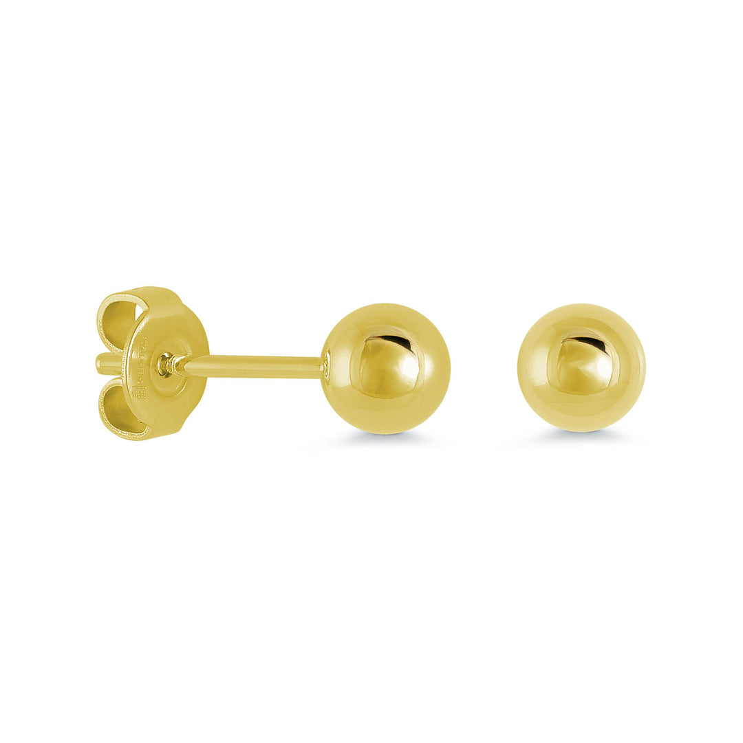 Gold Stainless Steel Ball Polished Stud Earrings
Dimensions: 5mm mm