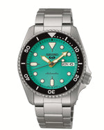 Load image into Gallery viewer, SEIKO5 Men&#39;s Stainless Steel Automatic Sport Watch with Teal Dial
