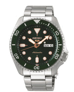 Load image into Gallery viewer, SEIKO5 Men&#39;s Stainless Steel Automatic Sport Watch with Green Dial
