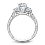 Load image into Gallery viewer, White Gold 3 Stone Diamond Semi-Mount
