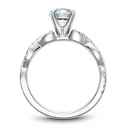 White Gold Intertwined Diamond Semi-Mount