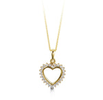 Load image into Gallery viewer, 10K Yellow Gold Heart Pendant Necklace