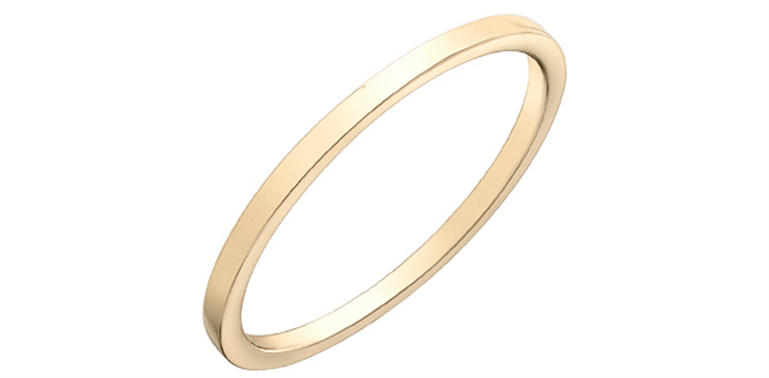 Lady's 10K Yellow Gold Flat Band