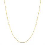 Load image into Gallery viewer, Sterling Silver Yellow Gold Vermeil Bead Chain 
Width: 0.7mm
Length: