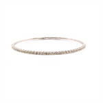 Load image into Gallery viewer, 14K White Gold Diamond Bangle 
Total Diamonds: 1.5 cttw 
Top Width:
