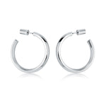 Load image into Gallery viewer, Stainless Steel Hexagon Large Hoop Earrings
Dimensions: 30mm x 3.2mm
