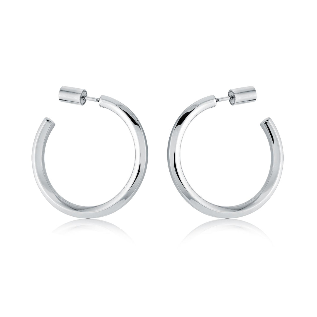 Stainless Steel Hexagon Large Hoop Earrings
Dimensions: 30mm x 3.2mm