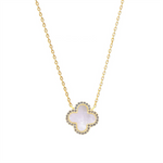 Load image into Gallery viewer, Yellow Sterling Silver Alhambra Clover Polished Pendant Necklace

PE