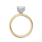 Load image into Gallery viewer, Yellow &amp; White Gold Hidden Halo Diamond Engagement Ring Semi-Mount
Fi