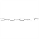 Load image into Gallery viewer, White Sterling Silver Paperclip Bracelet 
Top Width: 4mm
Length: 7.2
