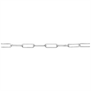 White Sterling Silver Paperclip Bracelet 
Top Width: 4mm
Length: 7.2