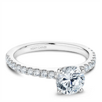 Load image into Gallery viewer, White Gold Side Stones Diamond Semi-Mount
