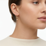 Load image into Gallery viewer, 10K Yellow Gold Round Drop CZ Huggie Earrings
 
Dimensions: 13mm x 1