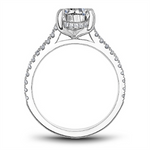 Load image into Gallery viewer, White Gold Side Stones Diamond Semi-Mount
