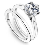 Load image into Gallery viewer, White Gold Solitaire Engagement Ring Mount
Fits Centre: 2.00ct Round